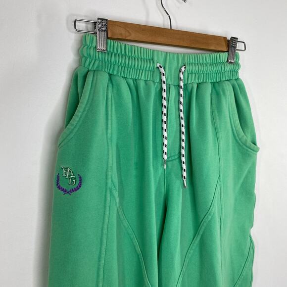 Urban Outfitters BDG Green Cropped Sweatpants Lounge‎ Casual Womens XS - Picture 3 of 8